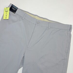 Roundtree & Yorke Performance Golf Shorts Men 42 Gray Classic Fit Stretch 9" NWT